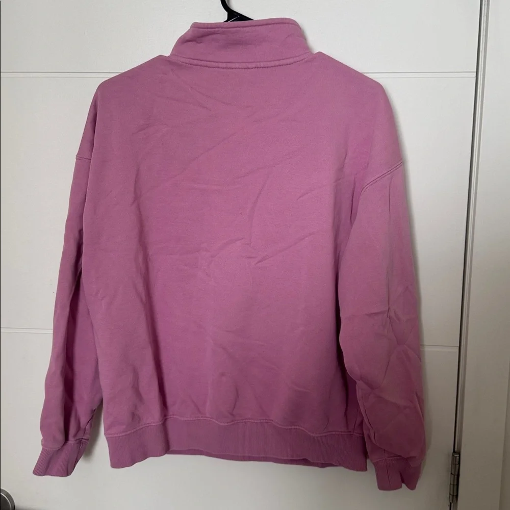 Puma Pink and White Quarter-Zip Track Top with Matching Joggers - Picture 3 of 7
